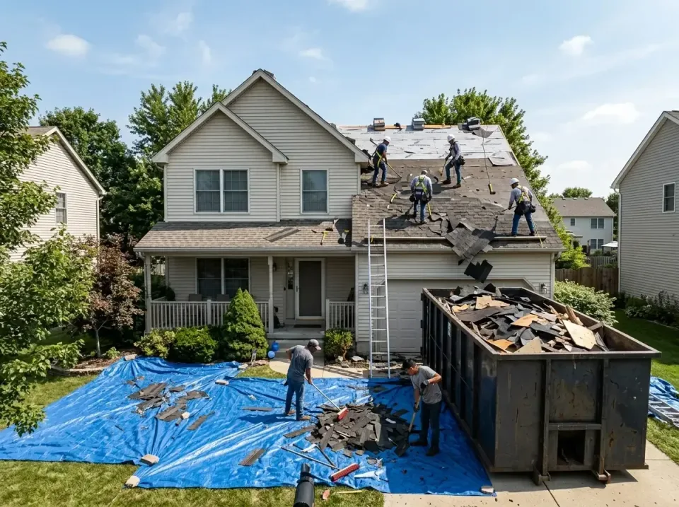 roof-replacement-debris-remova-004 — frequently asked questions, Cheapest Dumpster Rentals in White Hall, IL